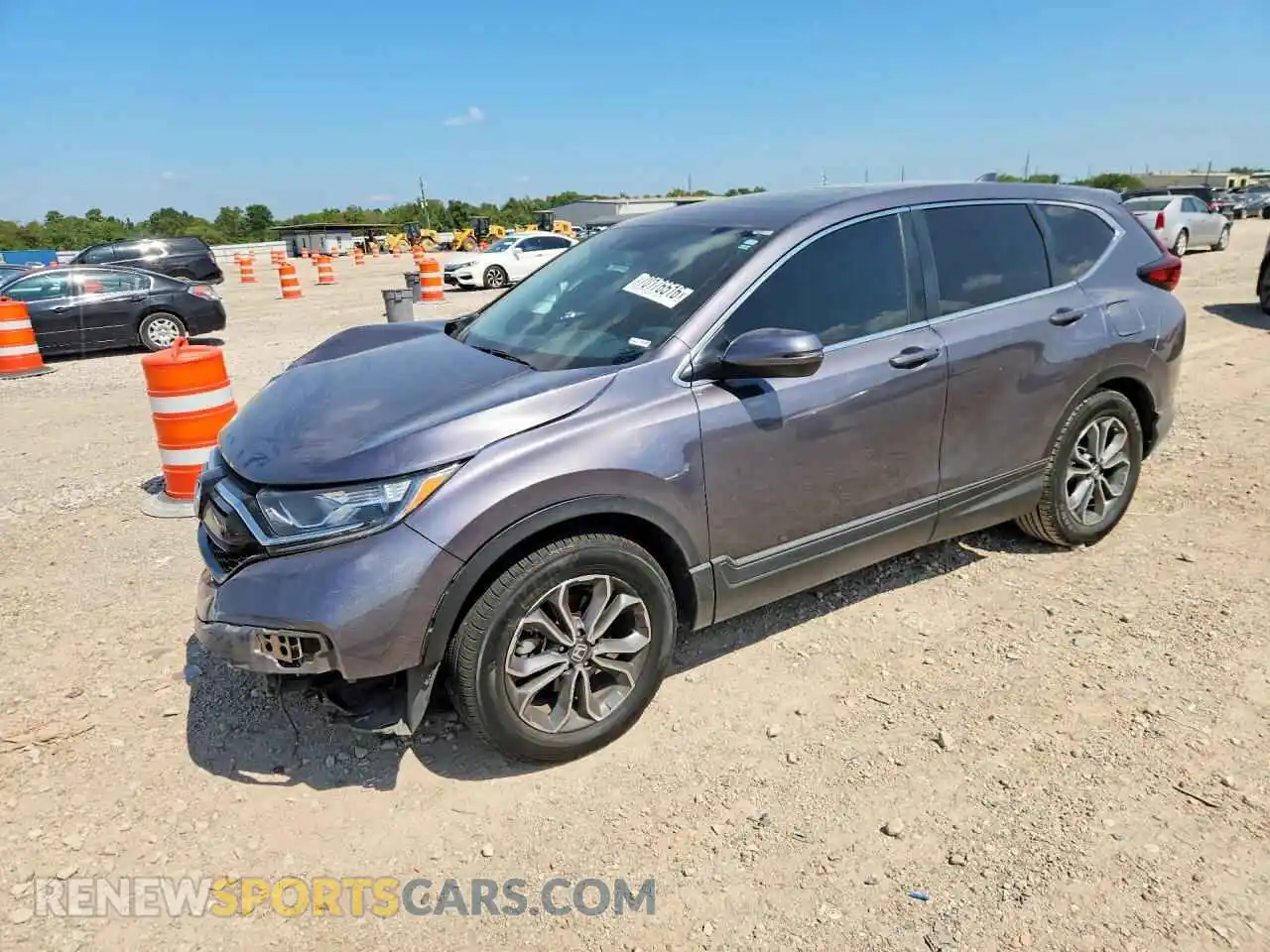 1 Photograph of a damaged car 2HKRW2H5XMH661156 HONDA CRV 2021