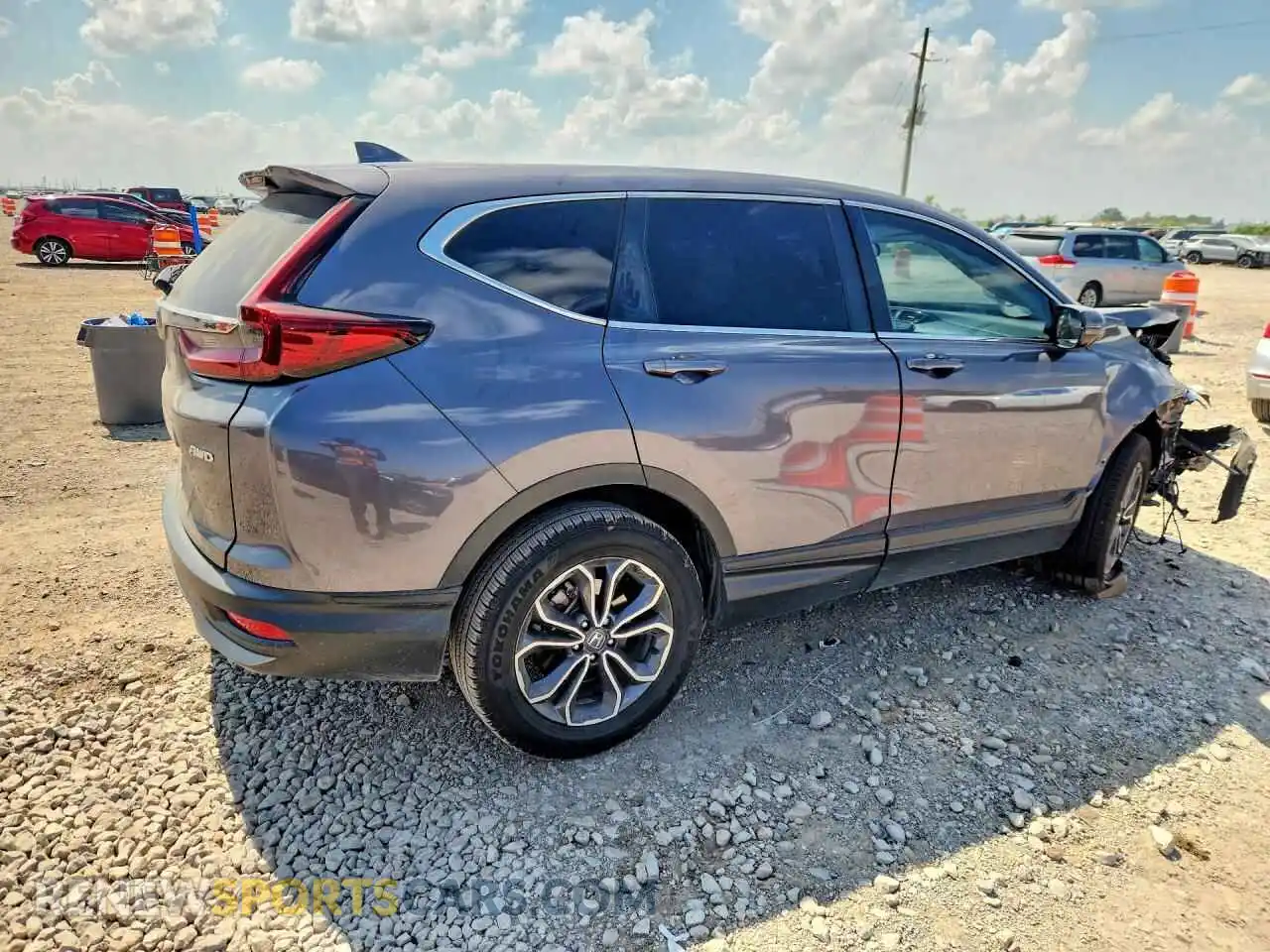 3 Photograph of a damaged car 2HKRW2H5XMH661156 HONDA CRV 2021