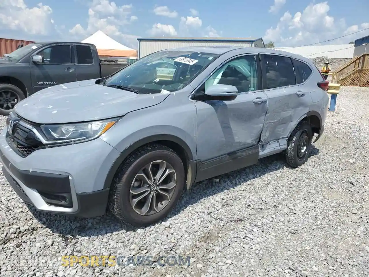 1 Photograph of a damaged car 2HKRW2H5XMH670827 HONDA CRV 2021