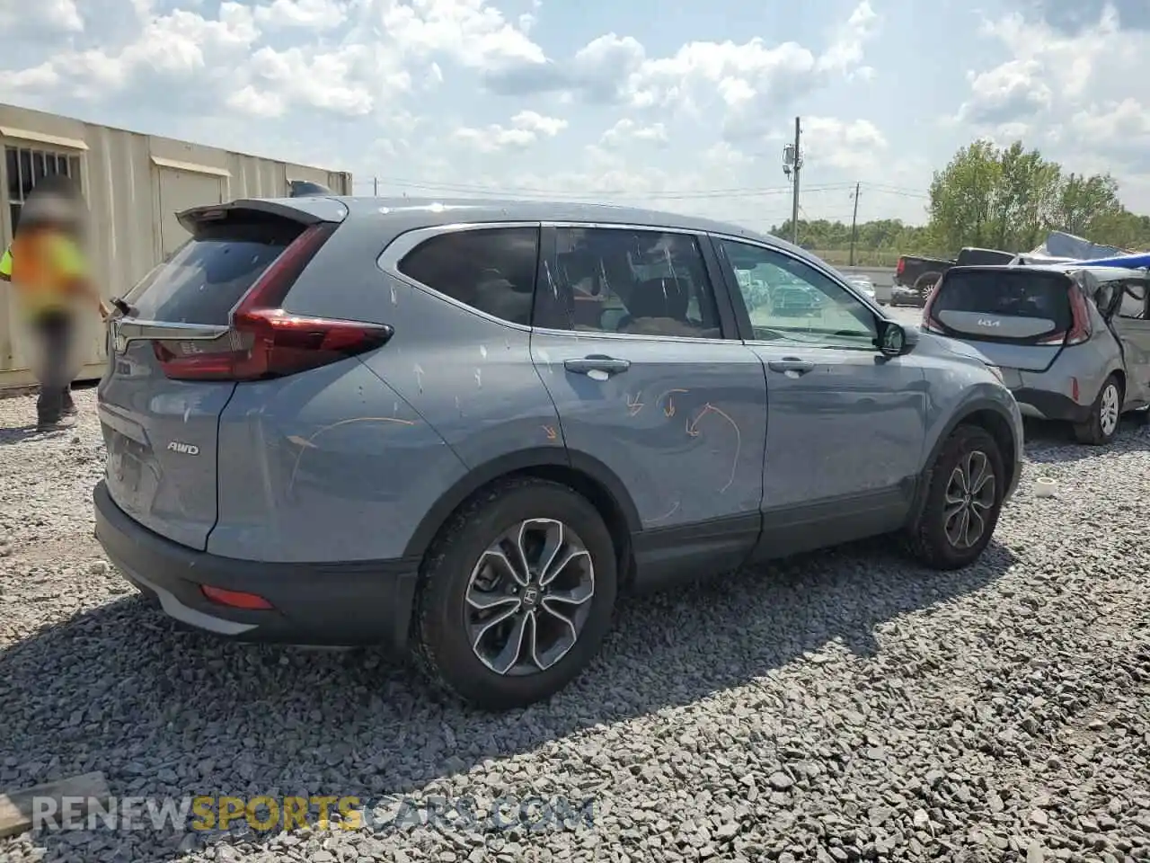 3 Photograph of a damaged car 2HKRW2H5XMH670827 HONDA CRV 2021