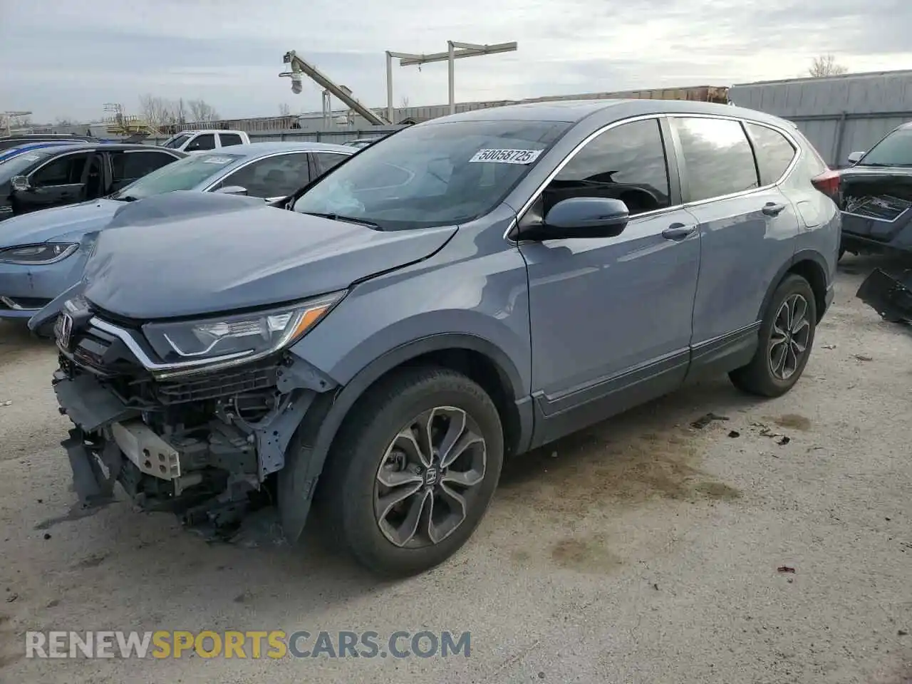 1 Photograph of a damaged car 2HKRW2H80MH609495 HONDA CRV 2021