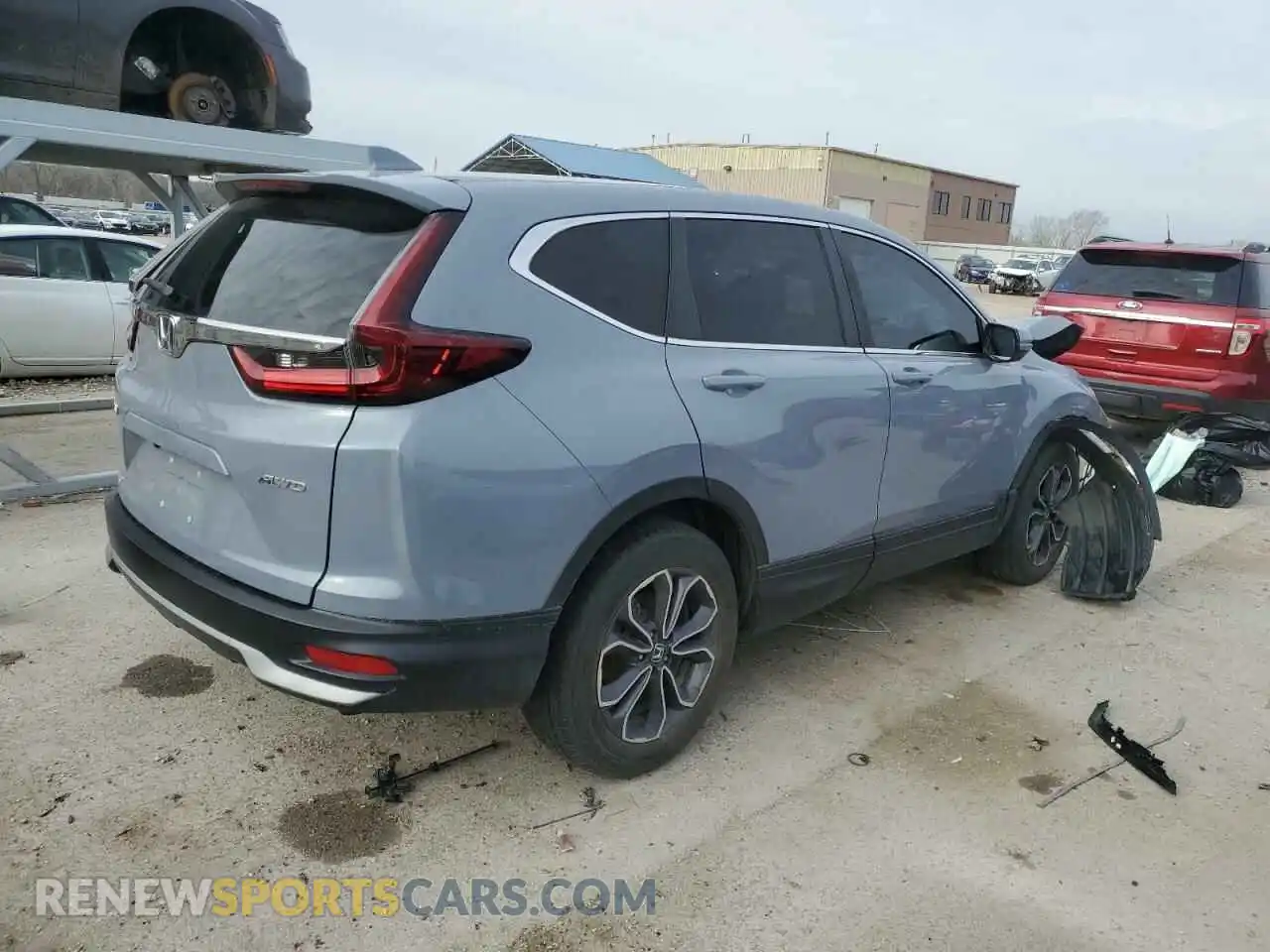 3 Photograph of a damaged car 2HKRW2H80MH609495 HONDA CRV 2021