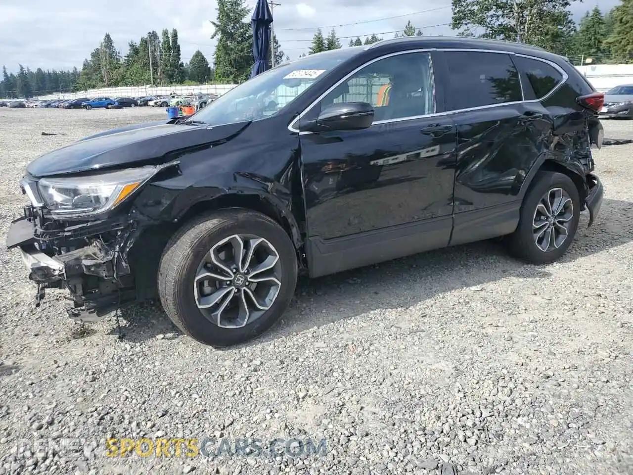 1 Photograph of a damaged car 2HKRW2H81MH674579 HONDA CRV 2021