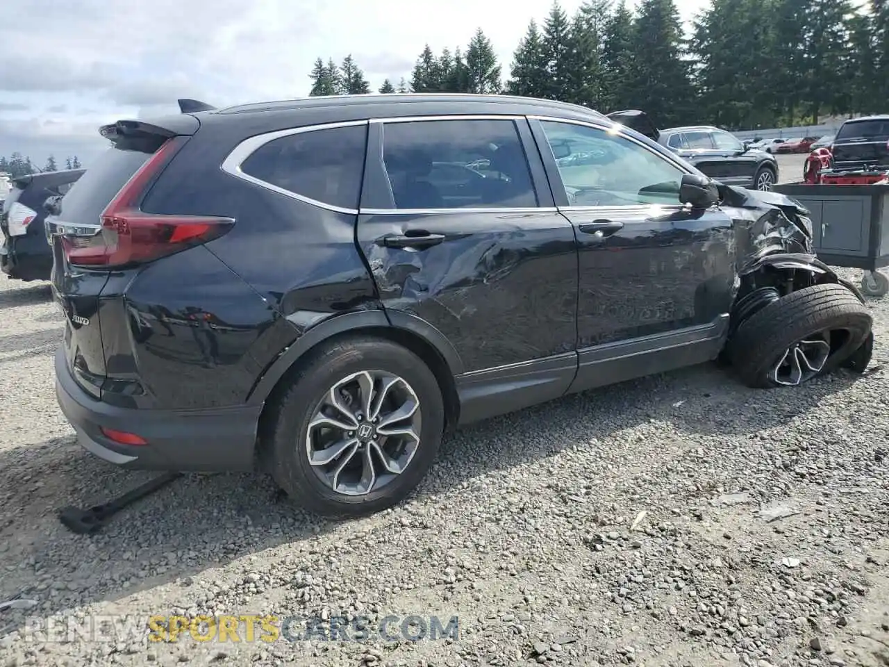 3 Photograph of a damaged car 2HKRW2H81MH674579 HONDA CRV 2021