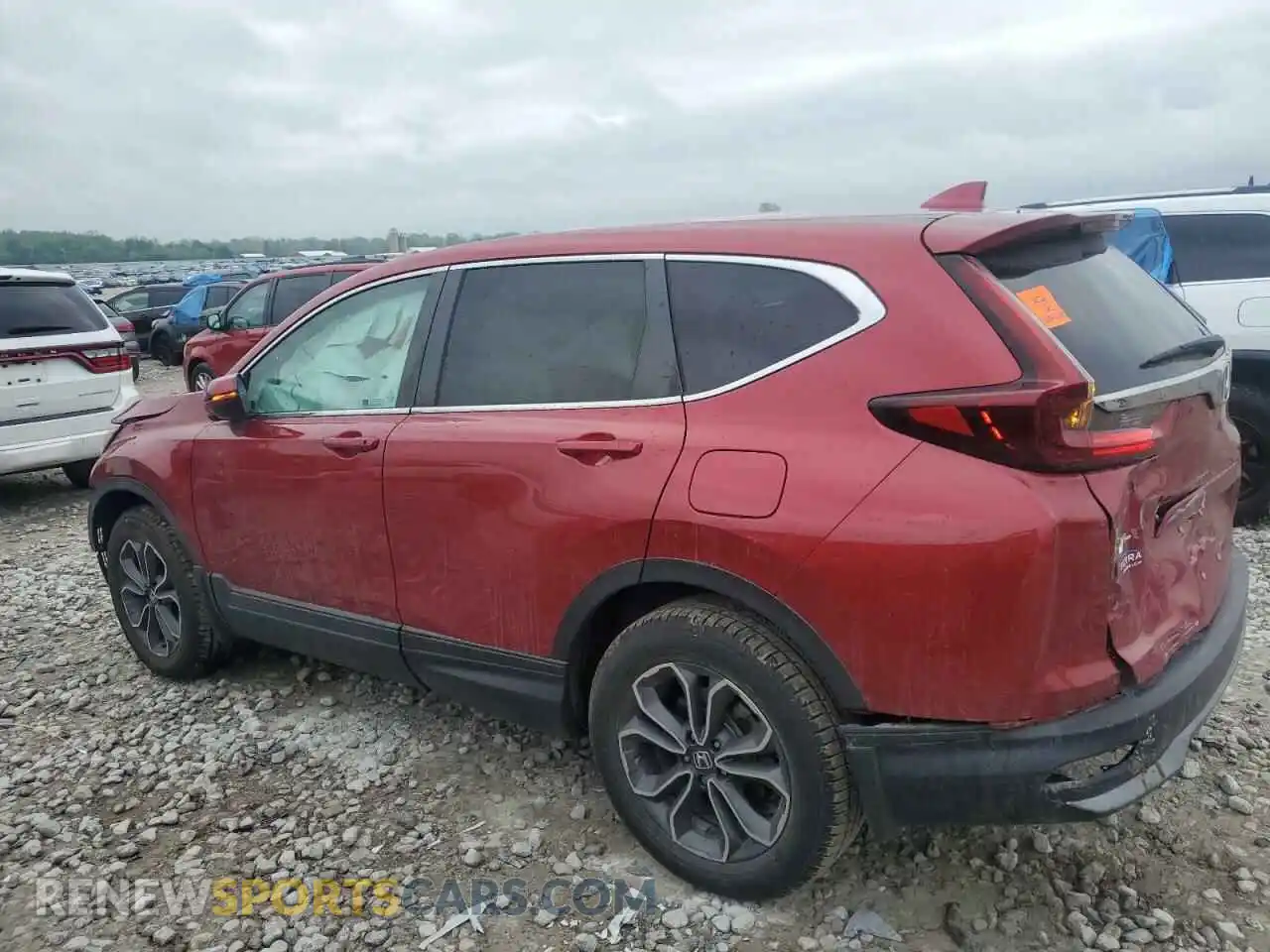 2 Photograph of a damaged car 2HKRW2H82MH603407 HONDA CRV 2021