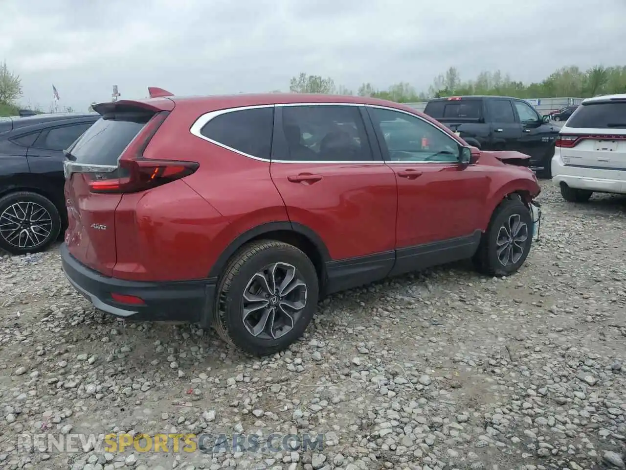 3 Photograph of a damaged car 2HKRW2H82MH603407 HONDA CRV 2021