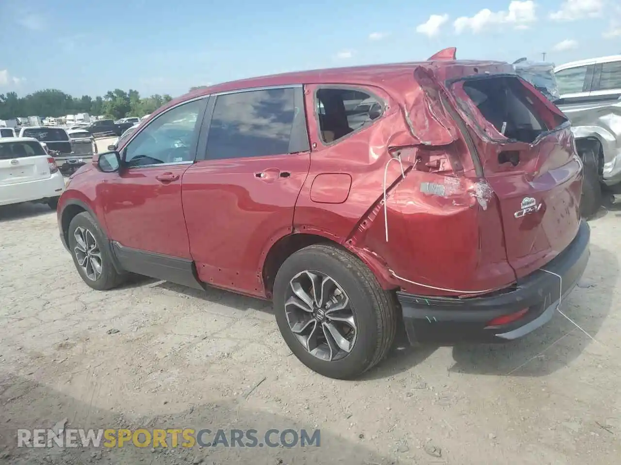 2 Фотография поврежденного автомобиля 2HKRW2H83MH608857 HONDA CRV 2021