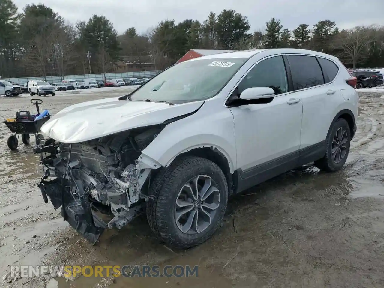 1 Photograph of a damaged car 2HKRW2H84MH616790 HONDA CRV 2021