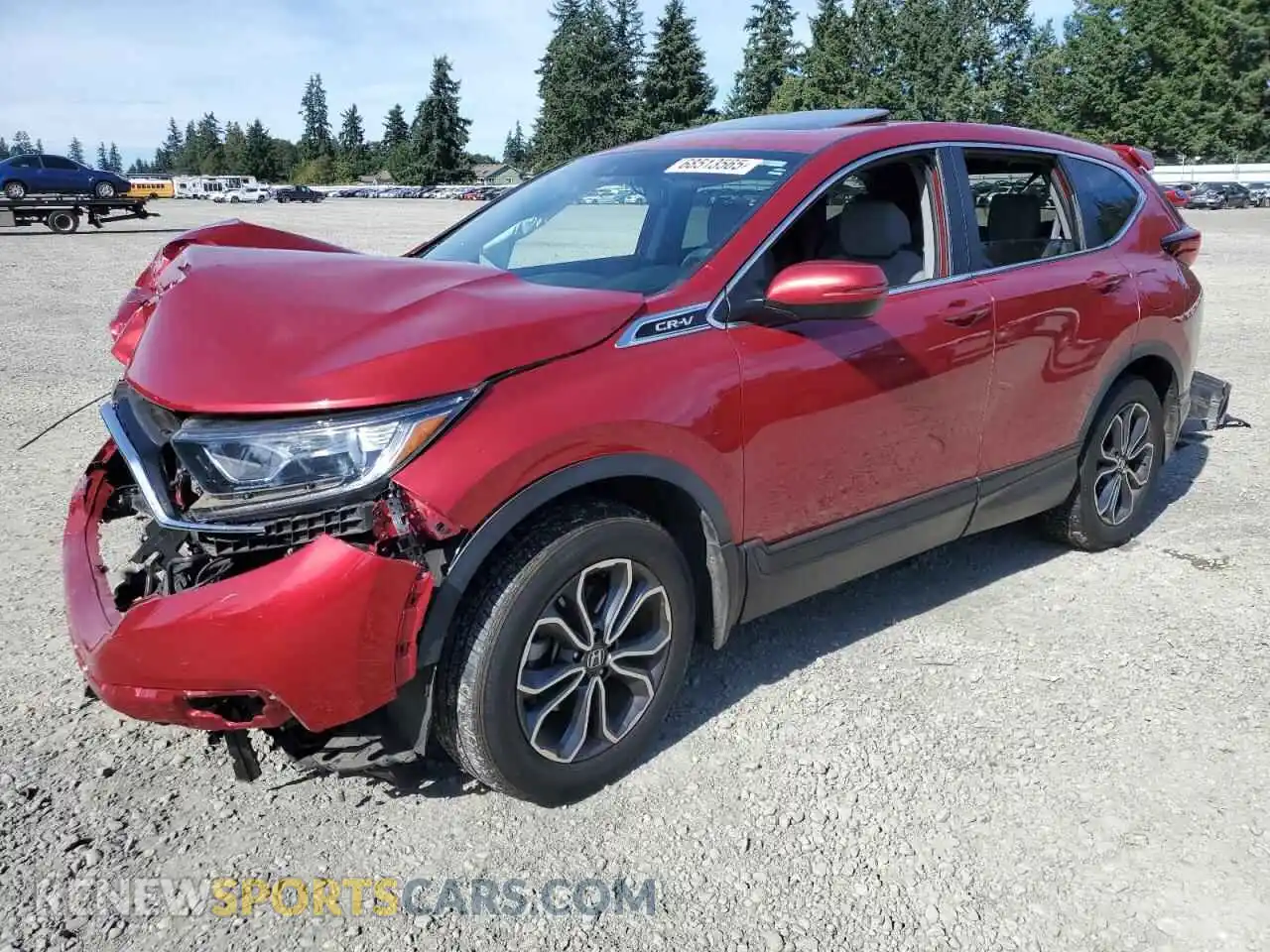1 Photograph of a damaged car 2HKRW2H85MH647496 HONDA CRV 2021