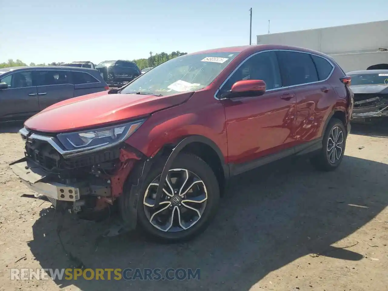 1 Photograph of a damaged car 2HKRW2H85MH647501 HONDA CRV 2021