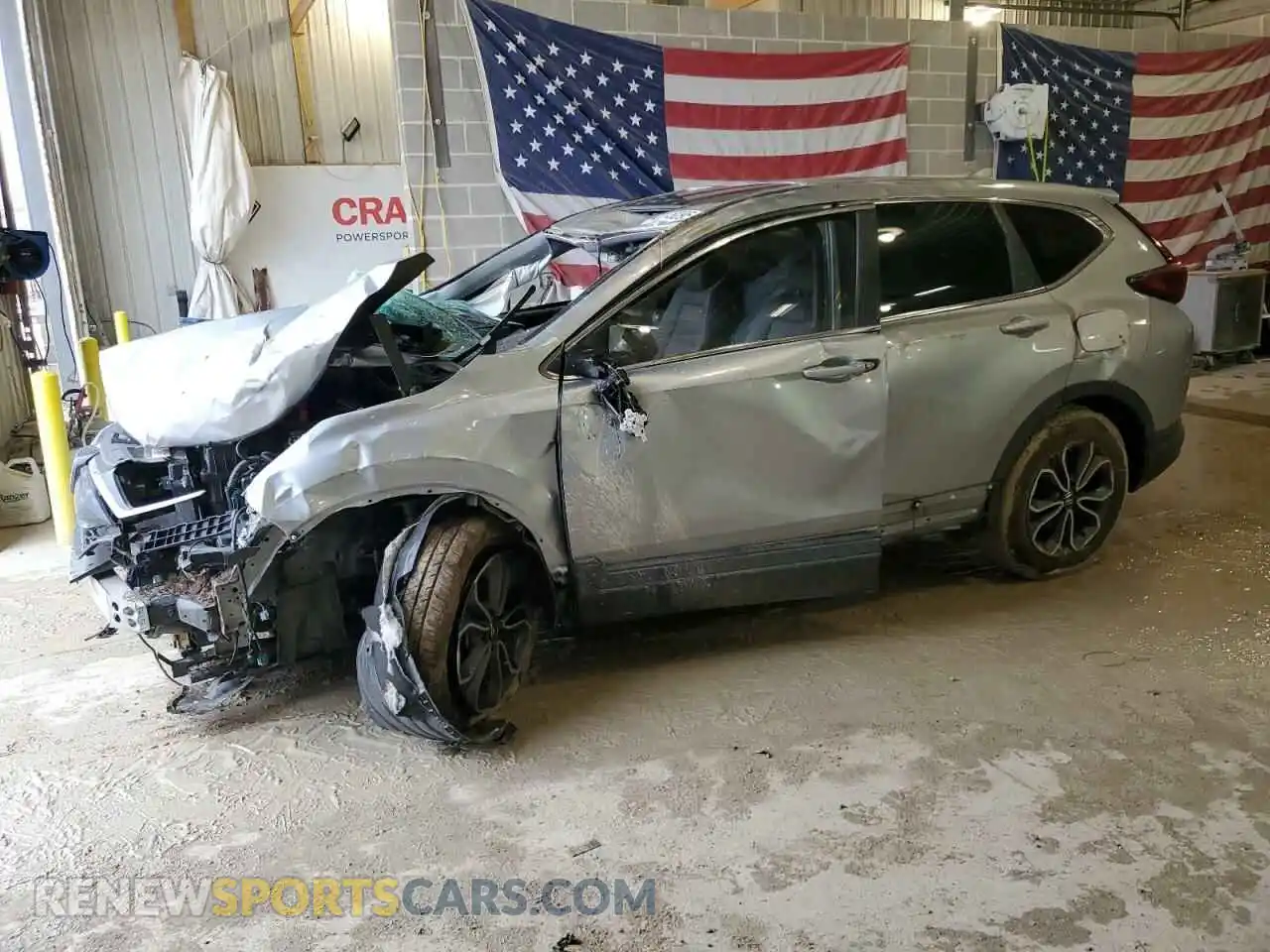 1 Photograph of a damaged car 2HKRW2H85MH663990 HONDA CRV 2021