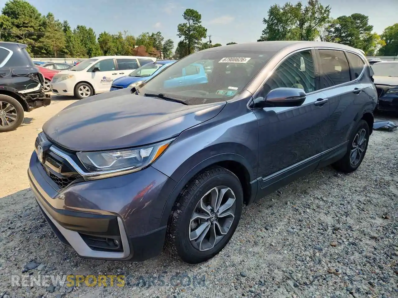 1 Photograph of a damaged car 2HKRW2H87MH672464 HONDA CRV 2021