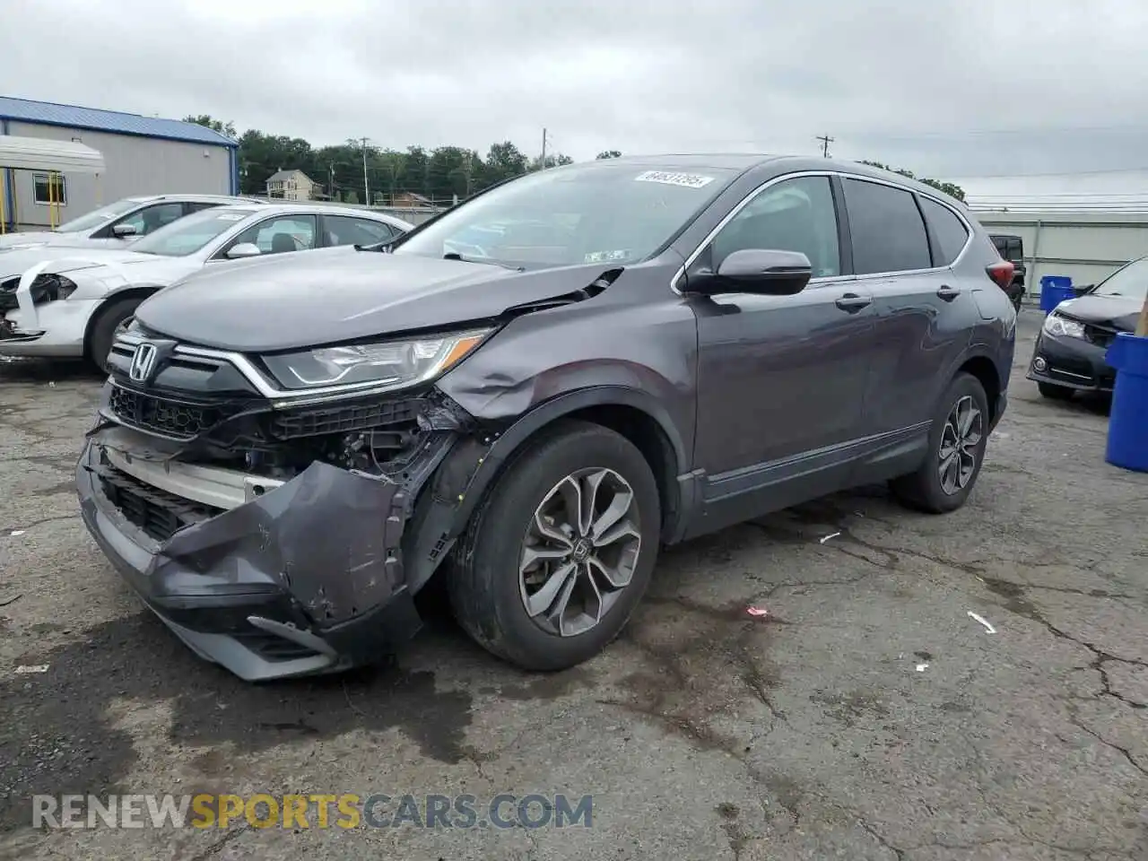1 Photograph of a damaged car 2HKRW2H8XMH601792 HONDA CRV 2021