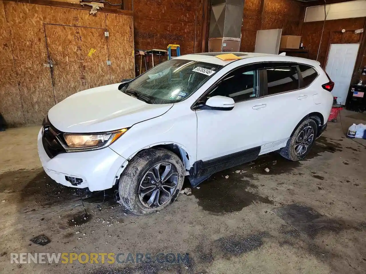 1 Photograph of a damaged car 2HKRW2H8XMH683796 HONDA CRV 2021