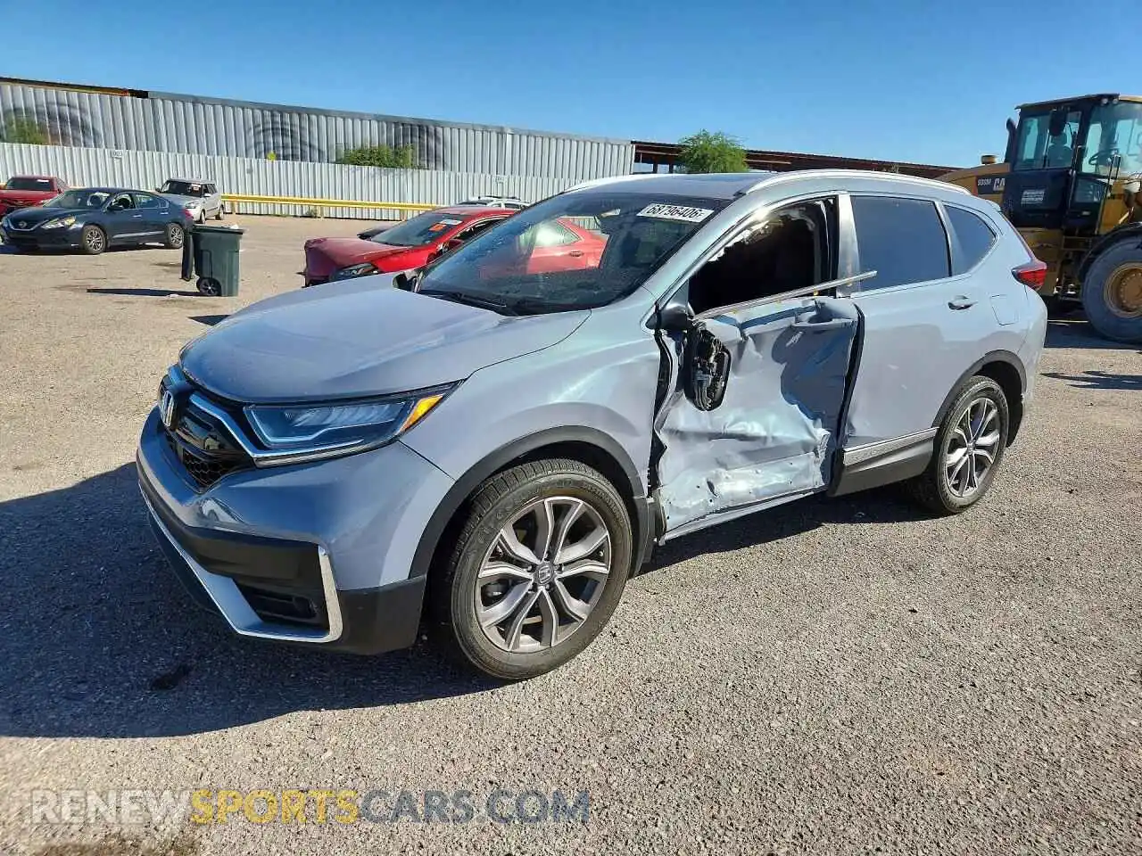1 Photograph of a damaged car 2HKRW2H90MH627620 HONDA CRV 2021