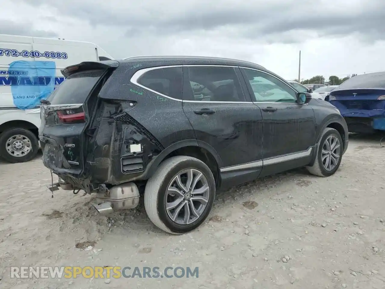 3 Photograph of a damaged car 2HKRW2H90MH683945 HONDA CRV 2021