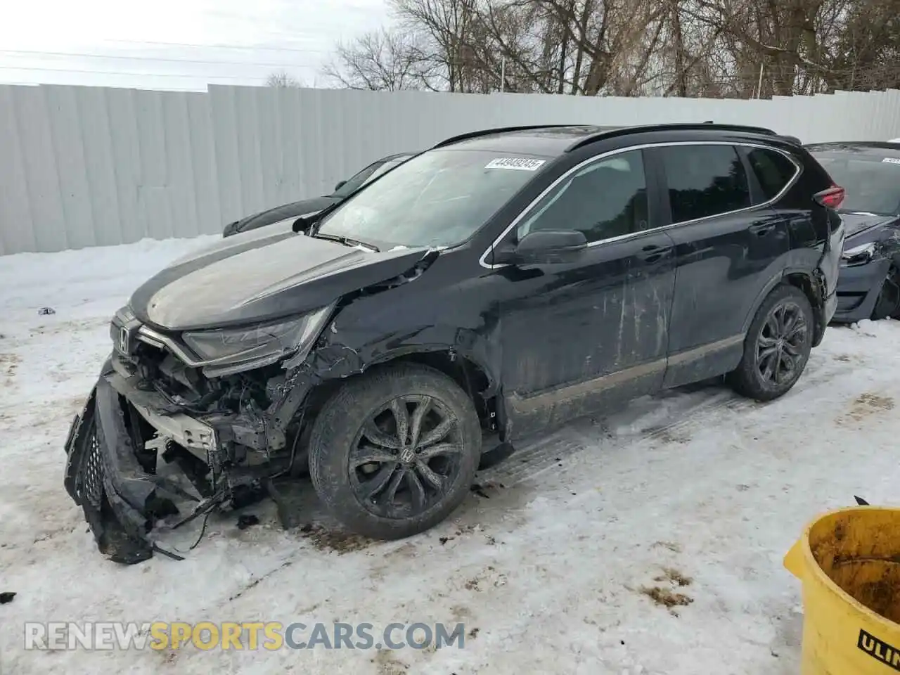 1 Photograph of a damaged car 2HKRW2H91MH218218 HONDA CRV 2021