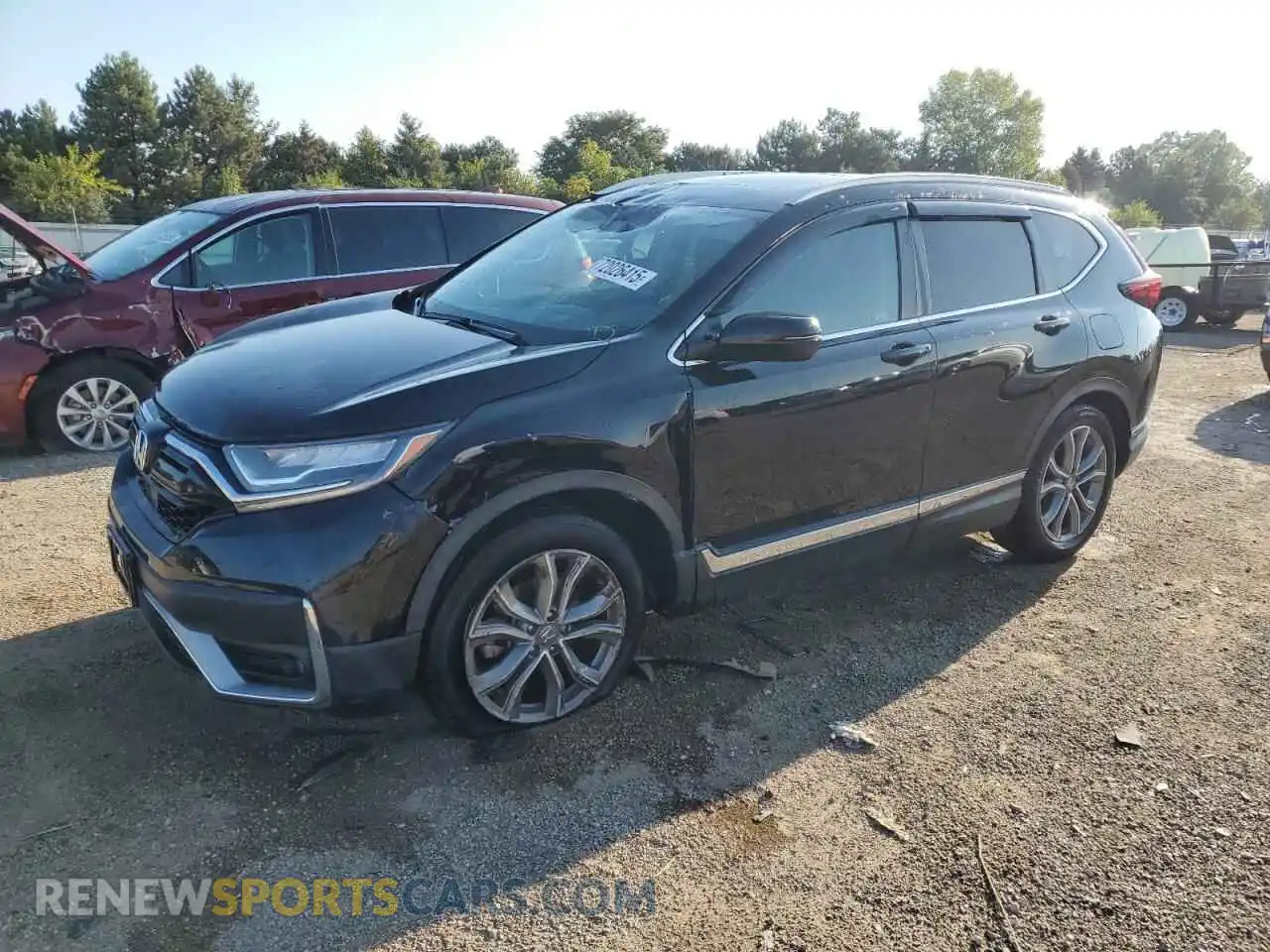 1 Photograph of a damaged car 2HKRW2H91MH684098 HONDA CRV 2021