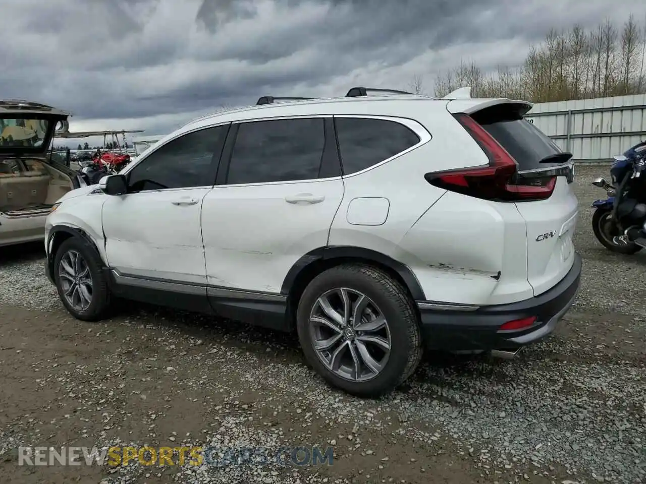 2 fotografías del automóvil dañado 2HKRW2H92MH614755 HONDA CRV 2021