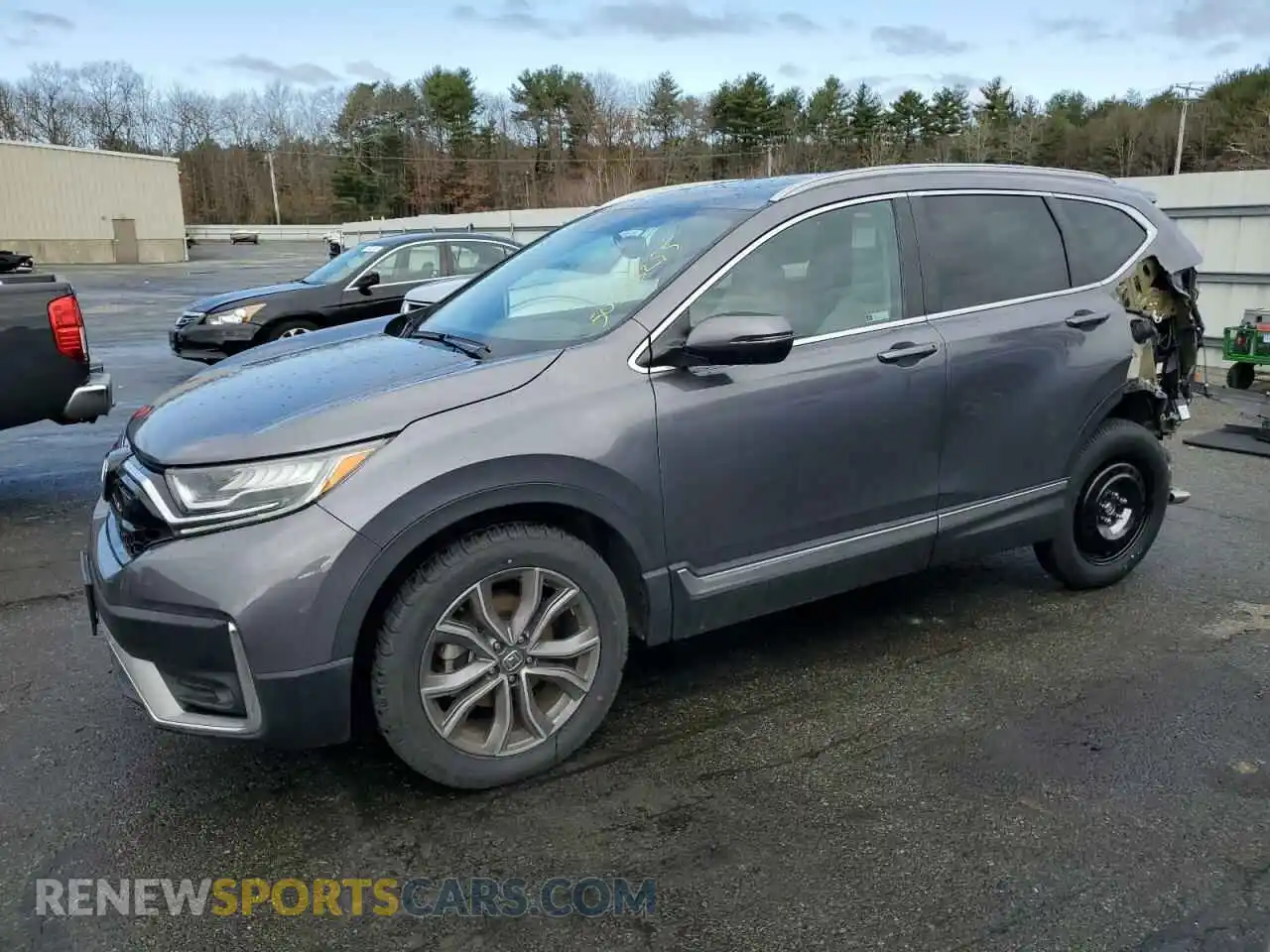 1 Photograph of a damaged car 2HKRW2H94MH641665 HONDA CRV 2021