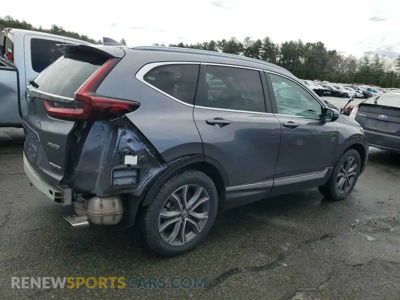 3 Photograph of a damaged car 2HKRW2H94MH641665 HONDA CRV 2021