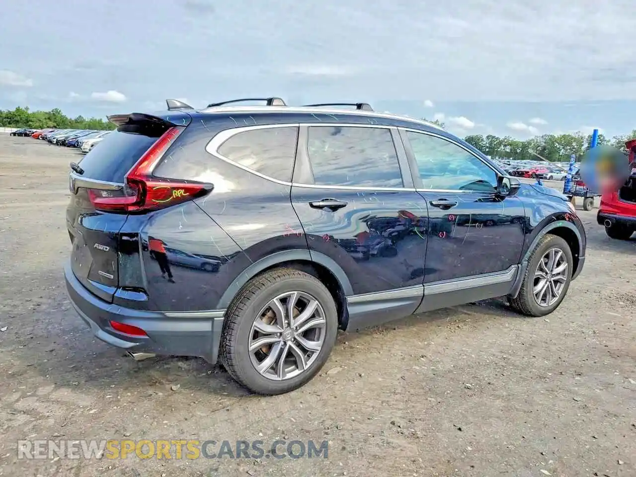 3 fotografías del automóvil dañado 2HKRW2H98MH637778 HONDA CRV 2021