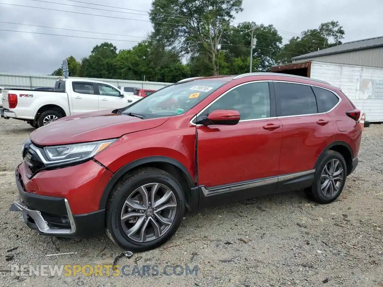 1 Photograph of a damaged car 2HKRW2H98MH657948 HONDA CRV 2021