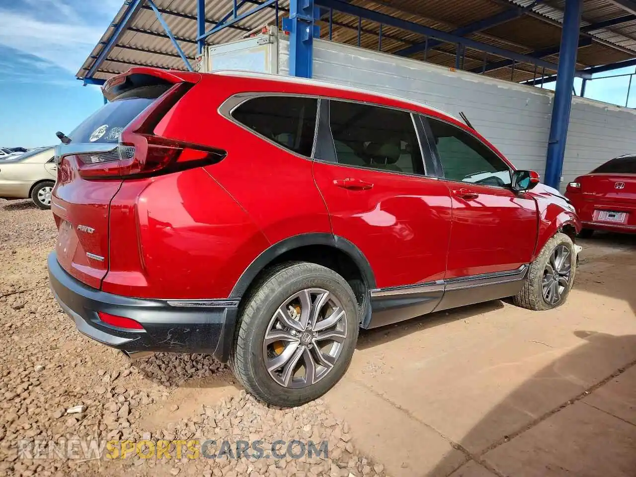 3 fotografías del automóvil dañado 2HKRW2H9XMH636177 HONDA CRV 2021