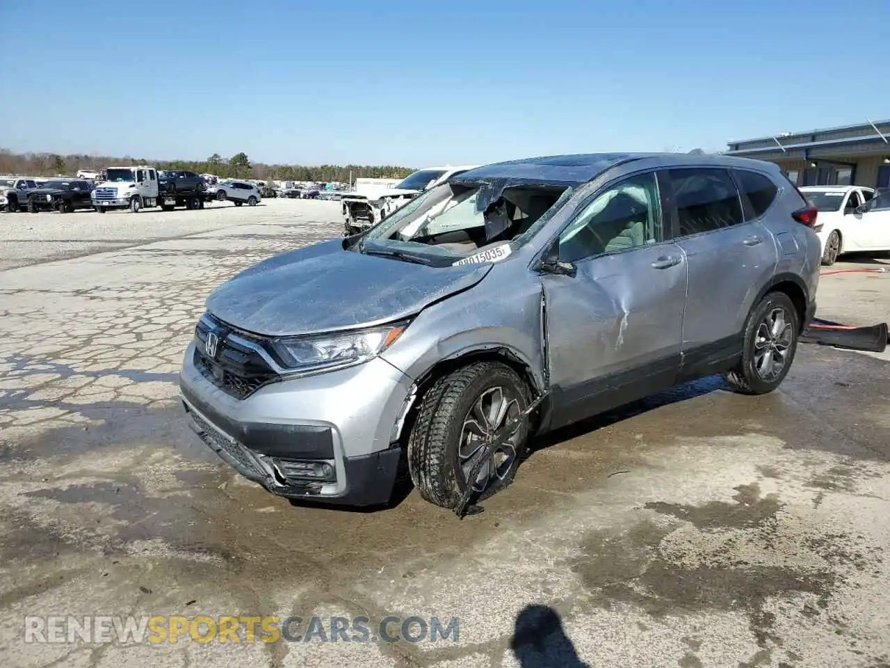 1 Photograph of a damaged car 5J6RW1H53MA009331 HONDA CRV 2021