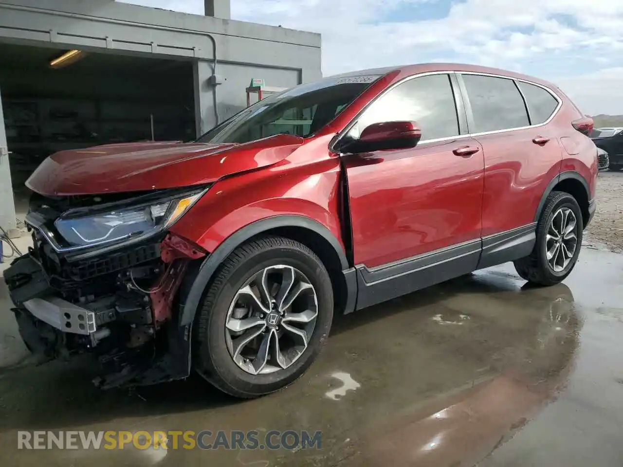1 Photograph of a damaged car 5J6RW1H56MA014149 HONDA CRV 2021