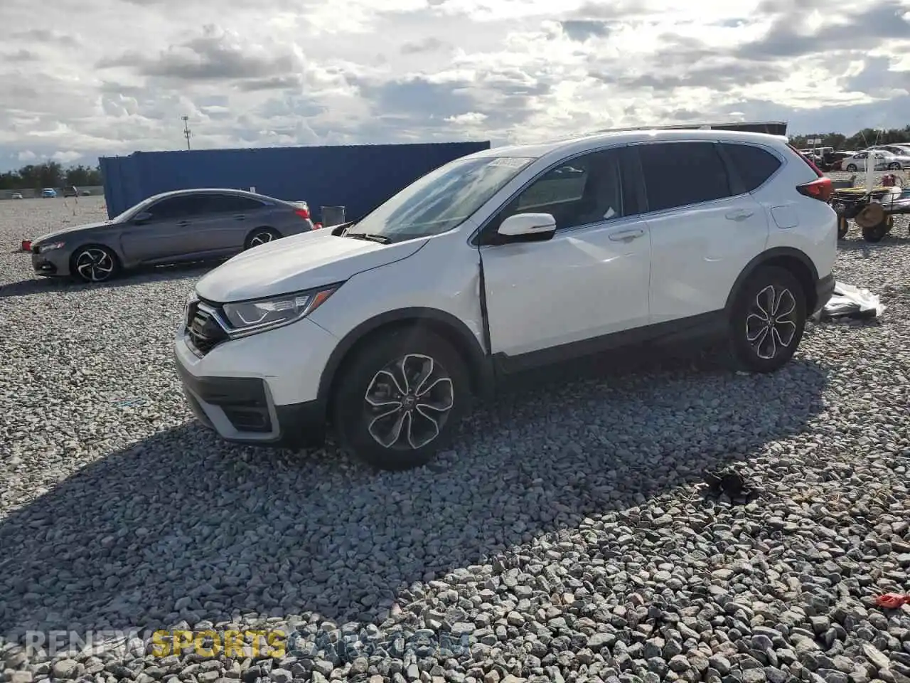 1 Photograph of a damaged car 5J6RW1H57MA001992 HONDA CRV 2021