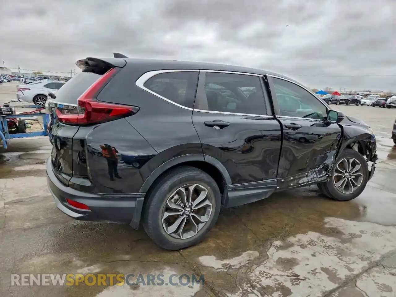 3 fotografías del automóvil dañado 5J6RW1H57MA006089 HONDA CRV 2021