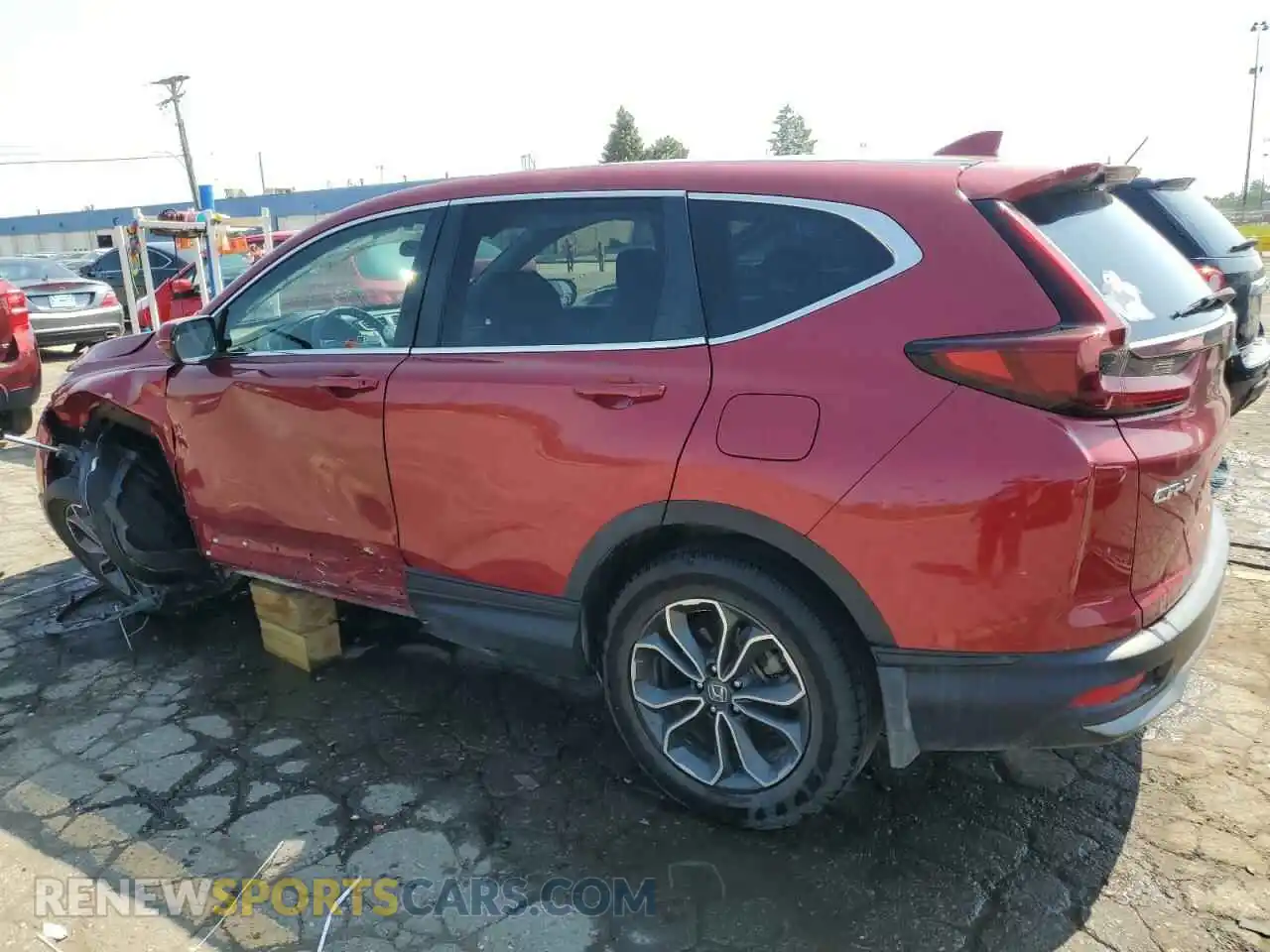 2 Photograph of a damaged car 5J6RW1H58MA002049 HONDA CRV 2021