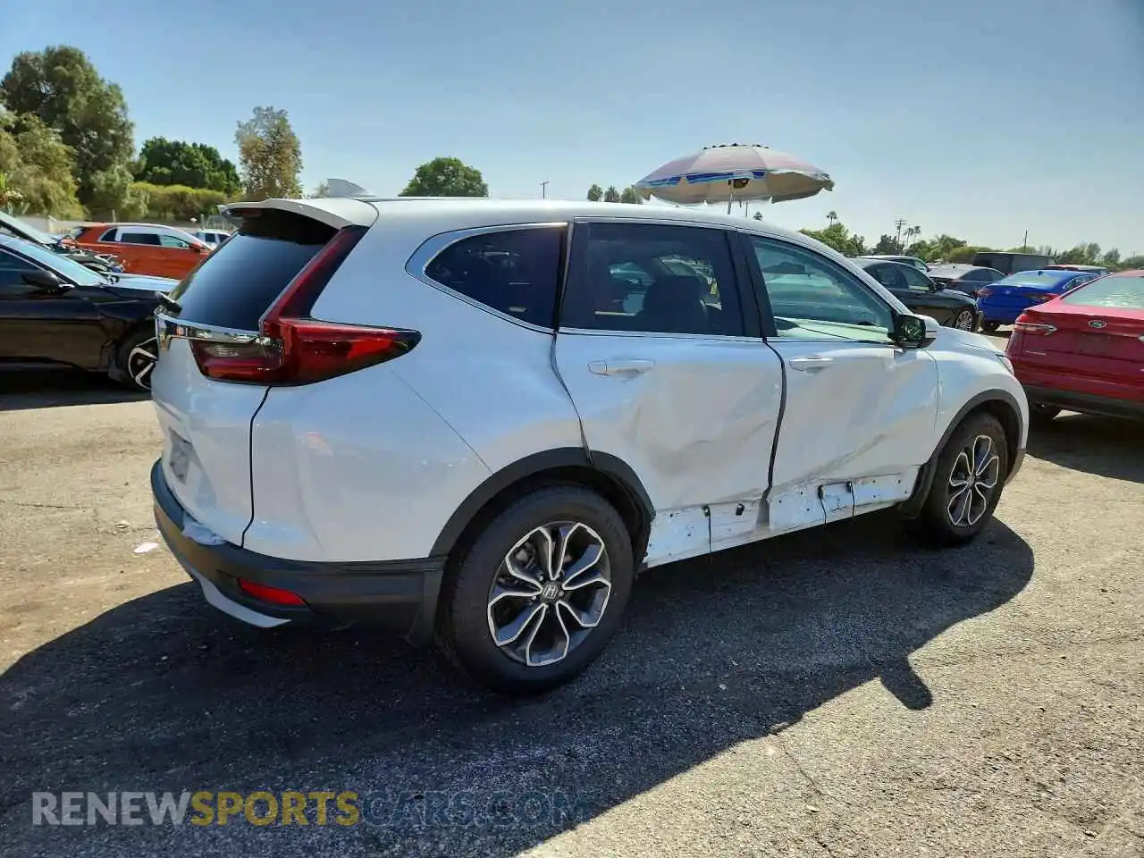 3 fotografías del automóvil dañado 5J6RW1H58MA014556 HONDA CRV 2021