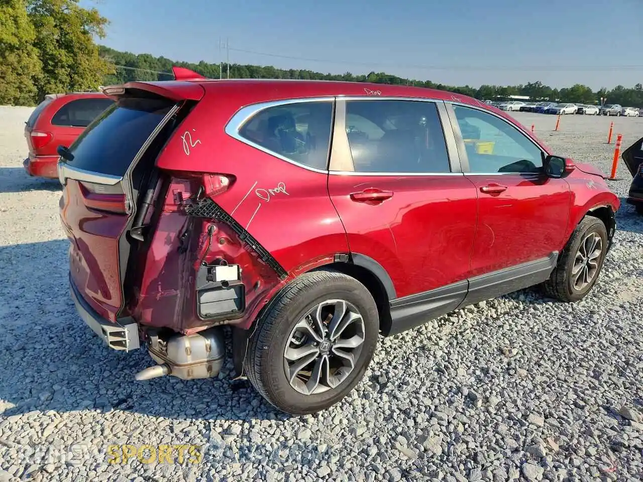 3 Photograph of a damaged car 5J6RW1H89MA004337 HONDA CRV 2021