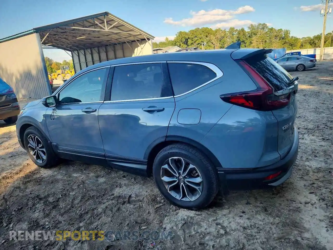 2 Photograph of a damaged car 5J6RW1H89ML003385 HONDA CRV 2021