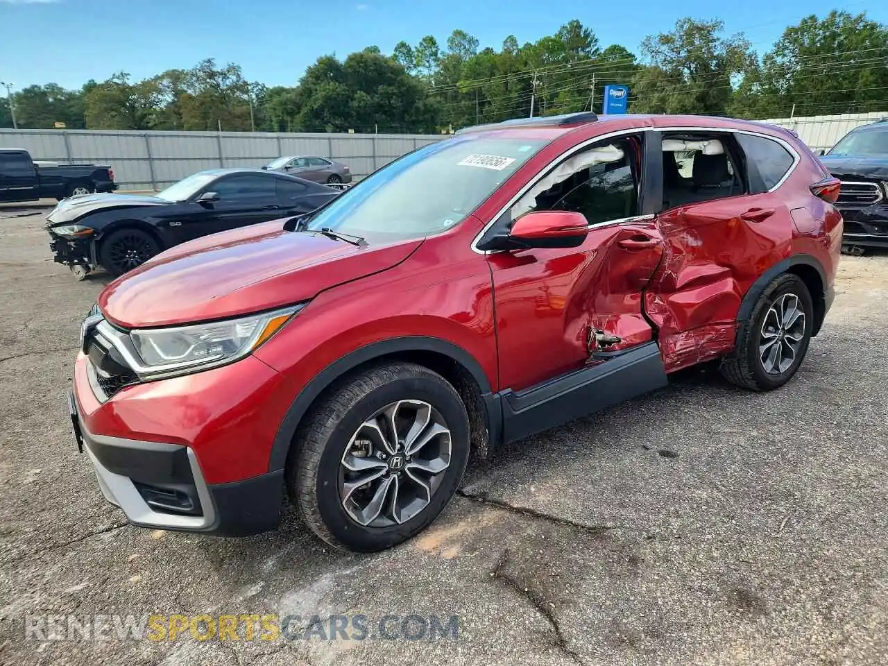 1 Photograph of a damaged car 5J6RW1H8XMA003648 HONDA CRV 2021