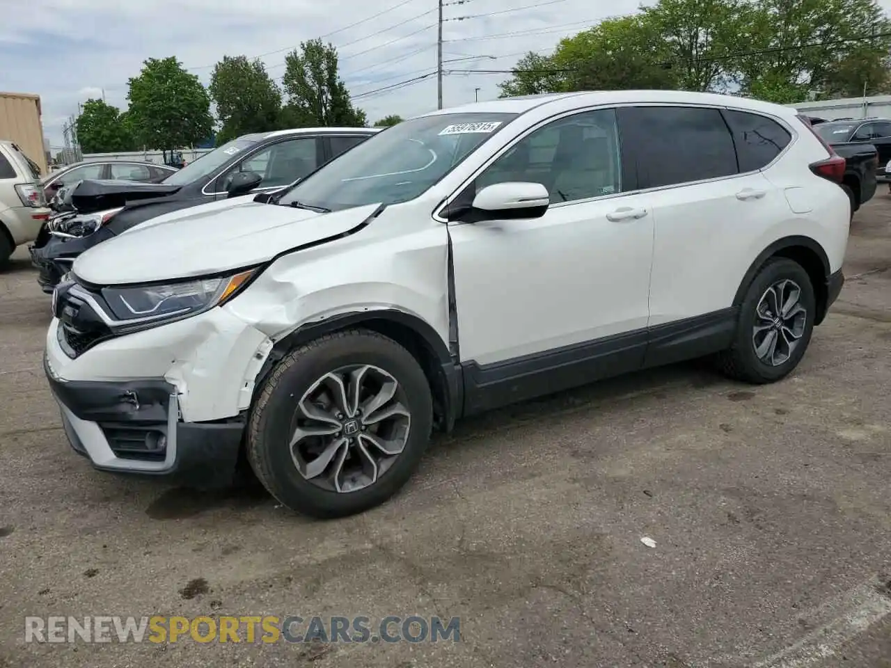 1 Photograph of a damaged car 5J6RW2H51ML000203 HONDA CRV 2021