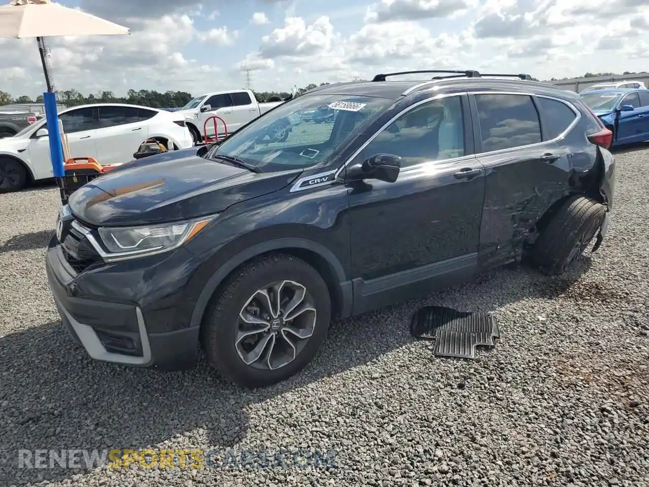 1 Photograph of a damaged car 5J6RW2H51ML001724 HONDA CRV 2021