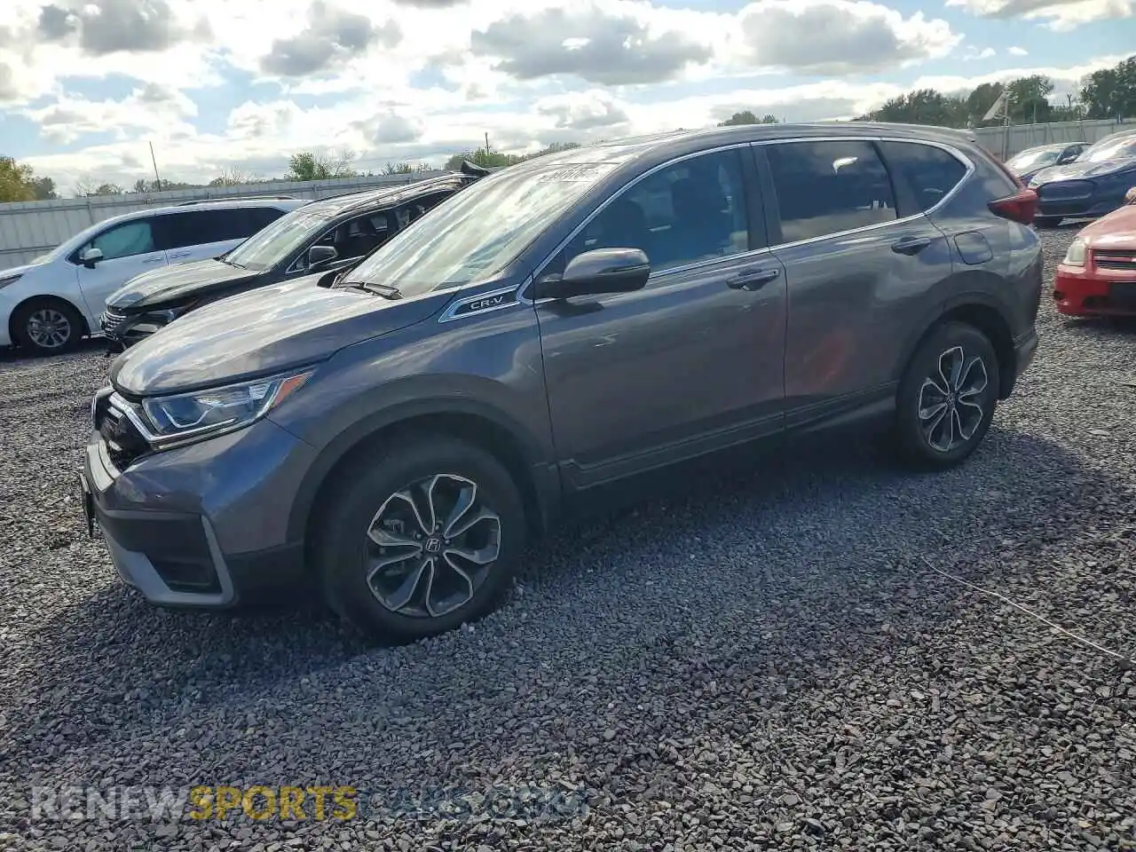 1 Фотография поврежденного автомобиля 5J6RW2H52MA000044 HONDA CRV 2021