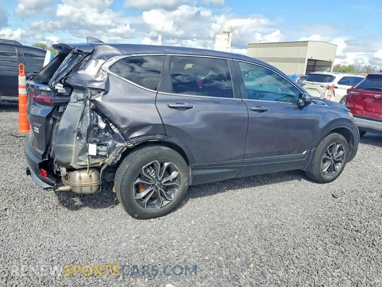 3 Фотография поврежденного автомобиля 5J6RW2H52MA000044 HONDA CRV 2021