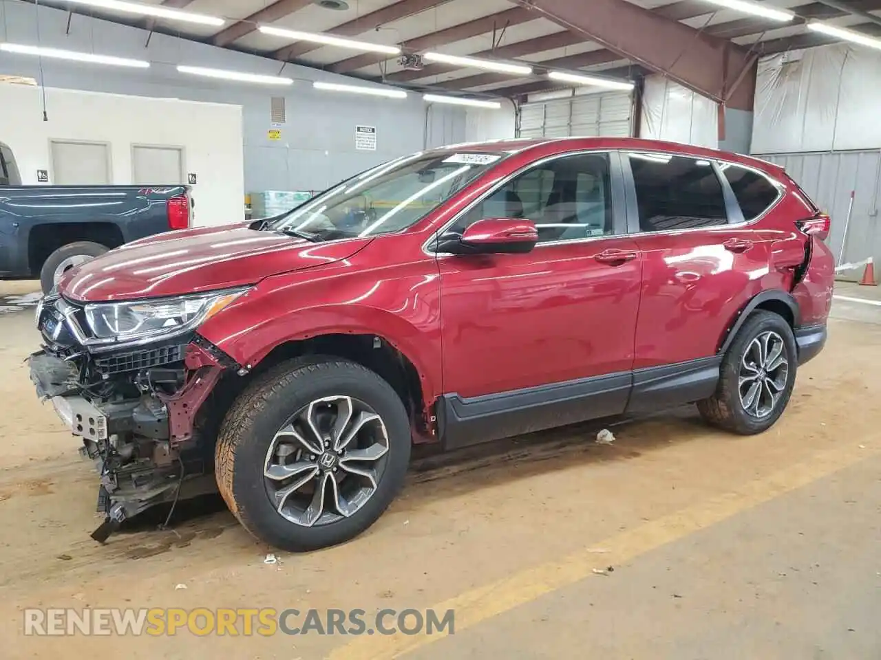 1 Photograph of a damaged car 5J6RW2H52MA007379 HONDA CRV 2021