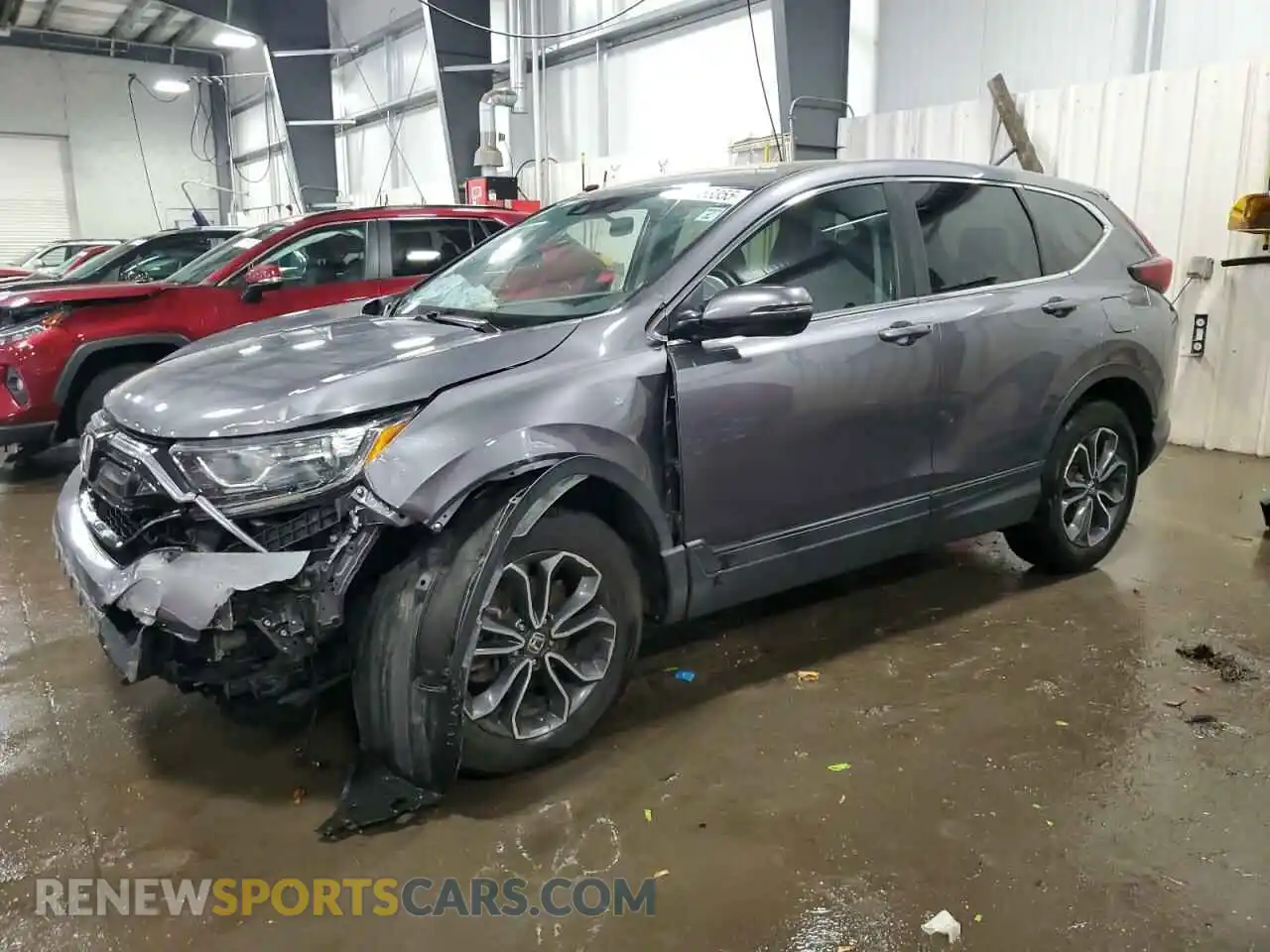1 Photograph of a damaged car 5J6RW2H52ML022386 HONDA CRV 2021