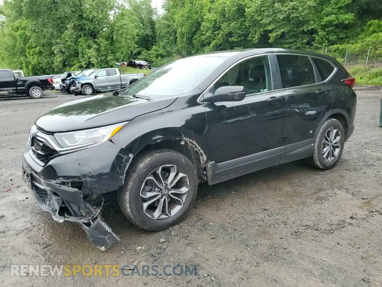 1 Photograph of a damaged car 5J6RW2H54MA006542 HONDA CRV 2021