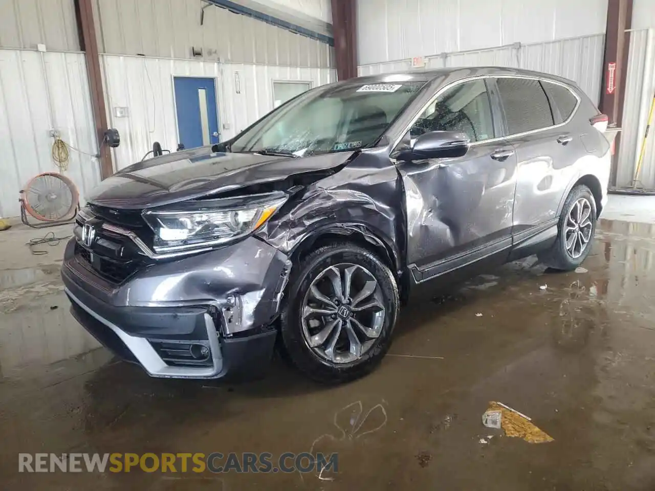 1 Photograph of a damaged car 5J6RW2H55MA016688 HONDA CRV 2021
