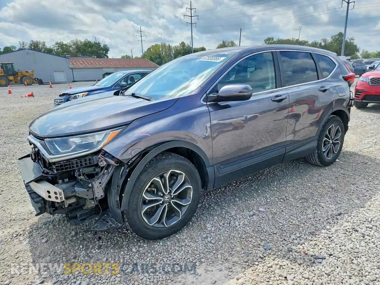 1 Photograph of a damaged car 5J6RW2H56MA006347 HONDA CRV 2021