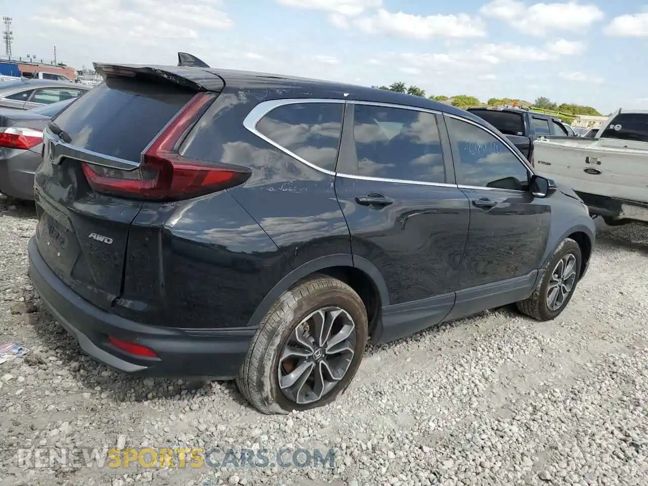 3 fotografías del automóvil dañado 5J6RW2H56ML014906 HONDA CRV 2021