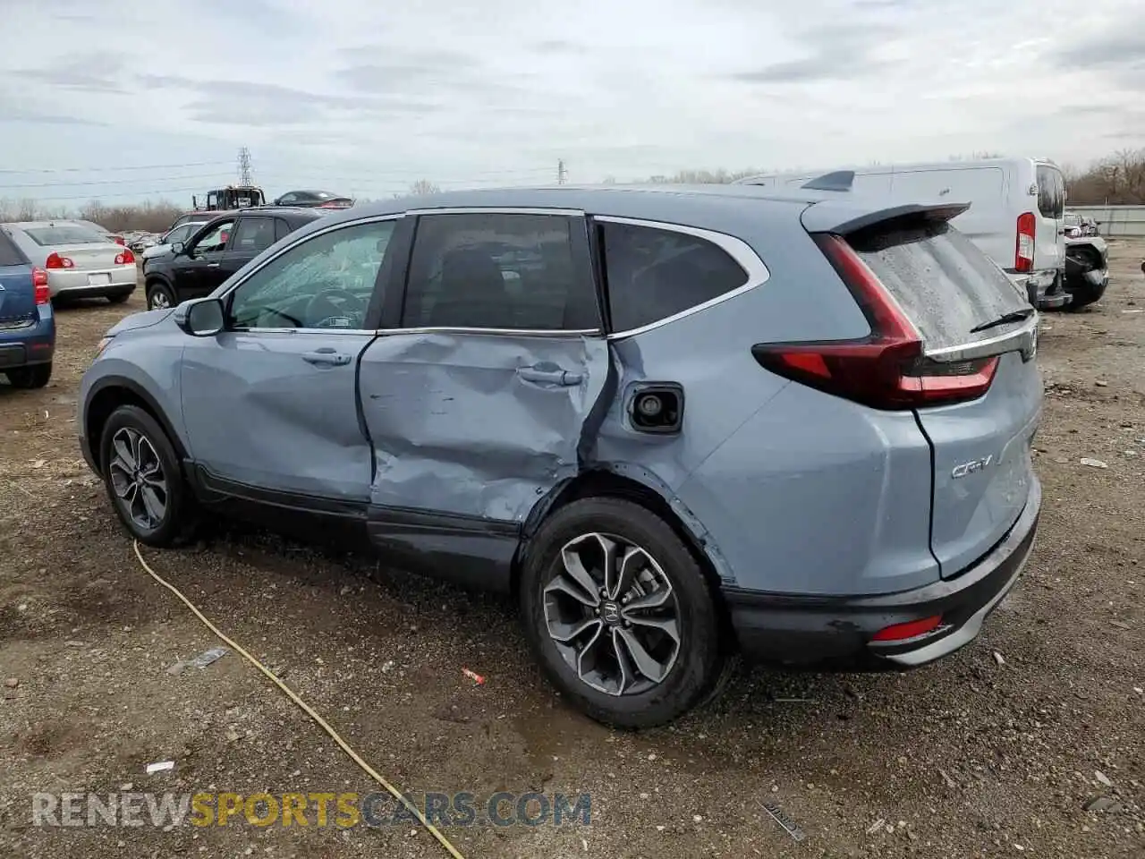 2 Photograph of a damaged car 5J6RW2H57MA016143 HONDA CRV 2021