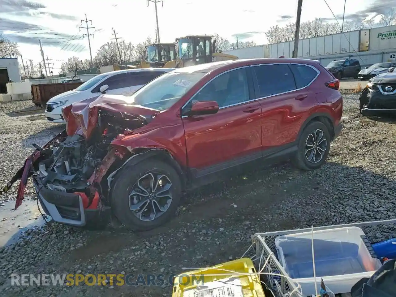 1 Photograph of a damaged car 5J6RW2H59ML004810 HONDA CRV 2021