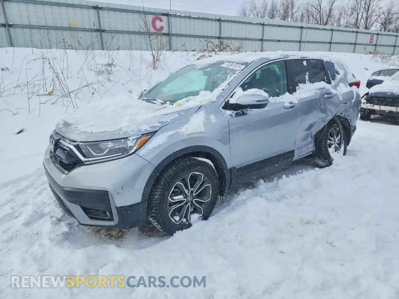 1 Photograph of a damaged car 5J6RW2H5XML006467 HONDA CRV 2021